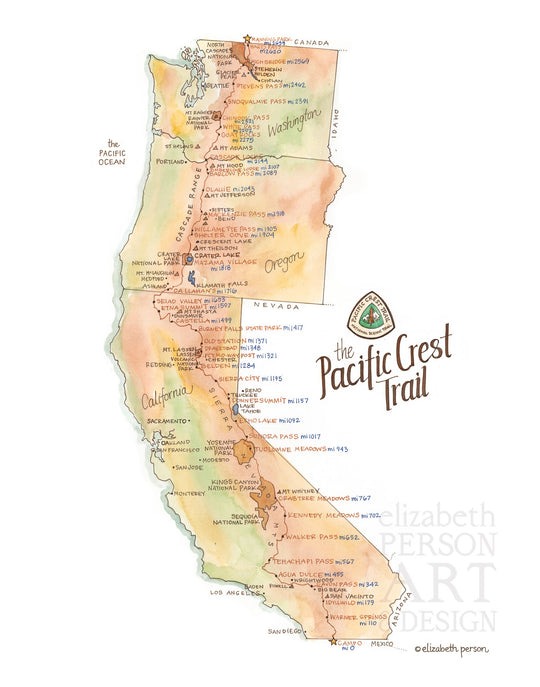 Pacific Crest Trail Map